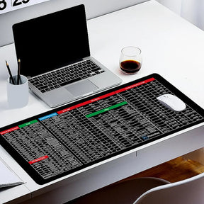 Large Anti Skid English Shortcut Keys Keyboard Mat