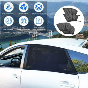 Car Side Window Curtain (Pack of 4)