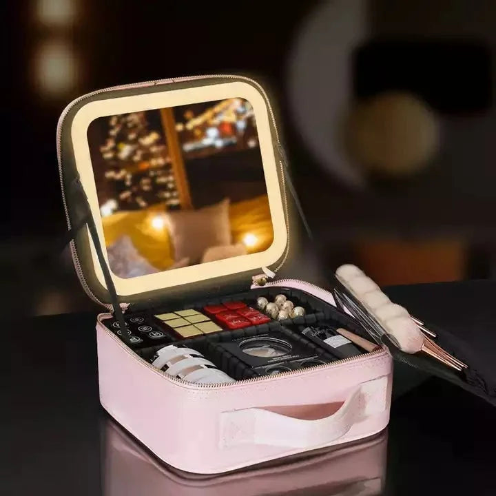 LED Makeup Bag With Mirror Lights