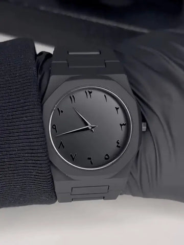 Arabic Numeral Watch (Black Aura)