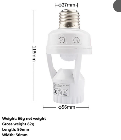 Motion Sensor Led Bulb Holder