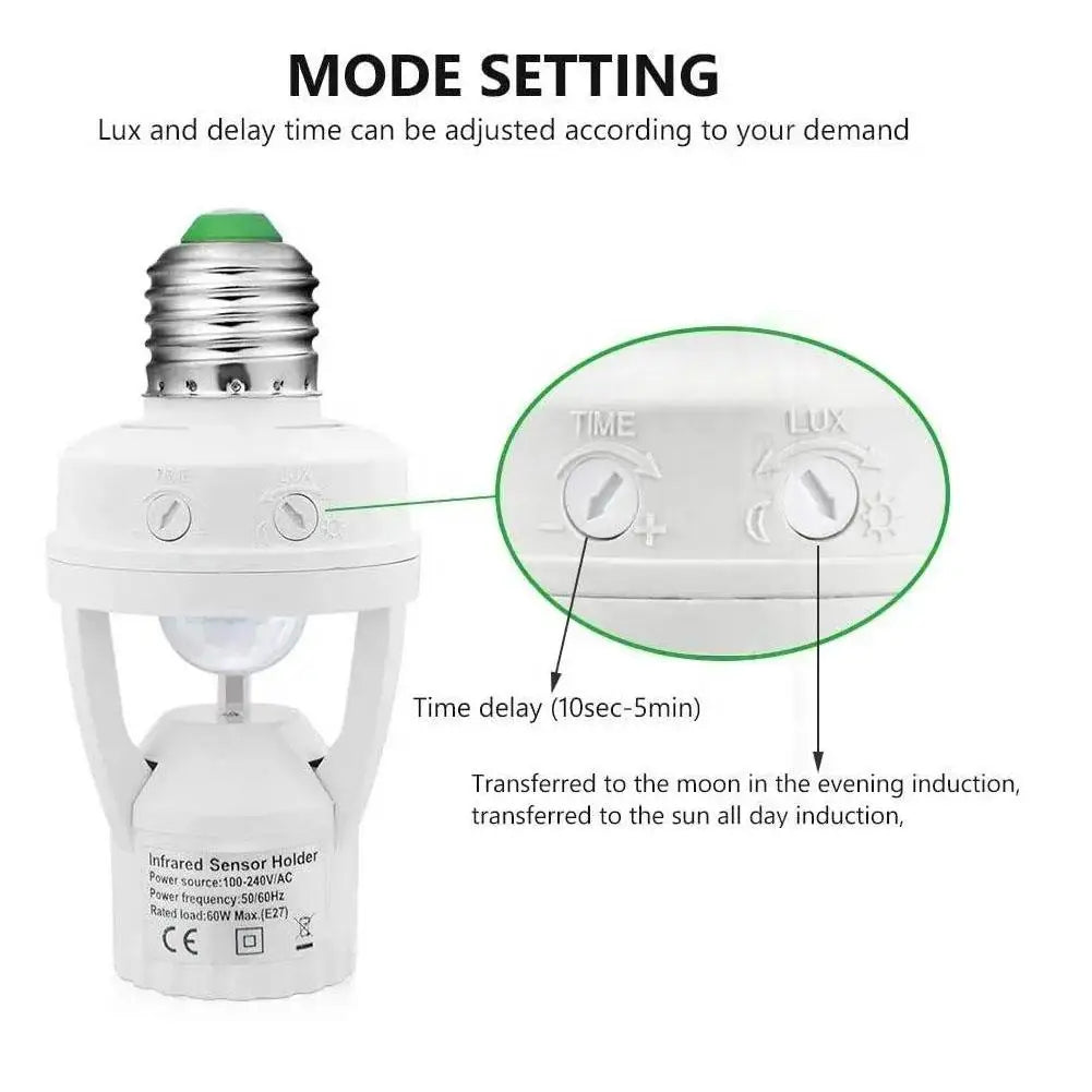 Motion Sensor Led Bulb Holder