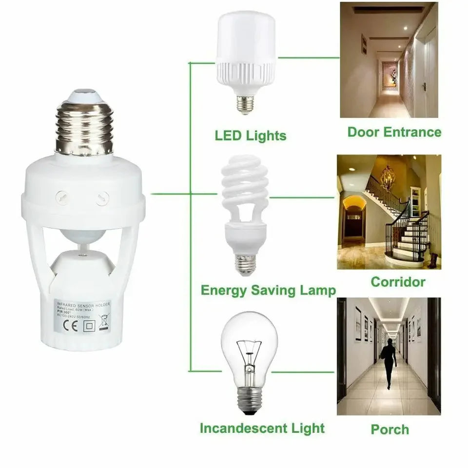 Motion Sensor Led Bulb Holder