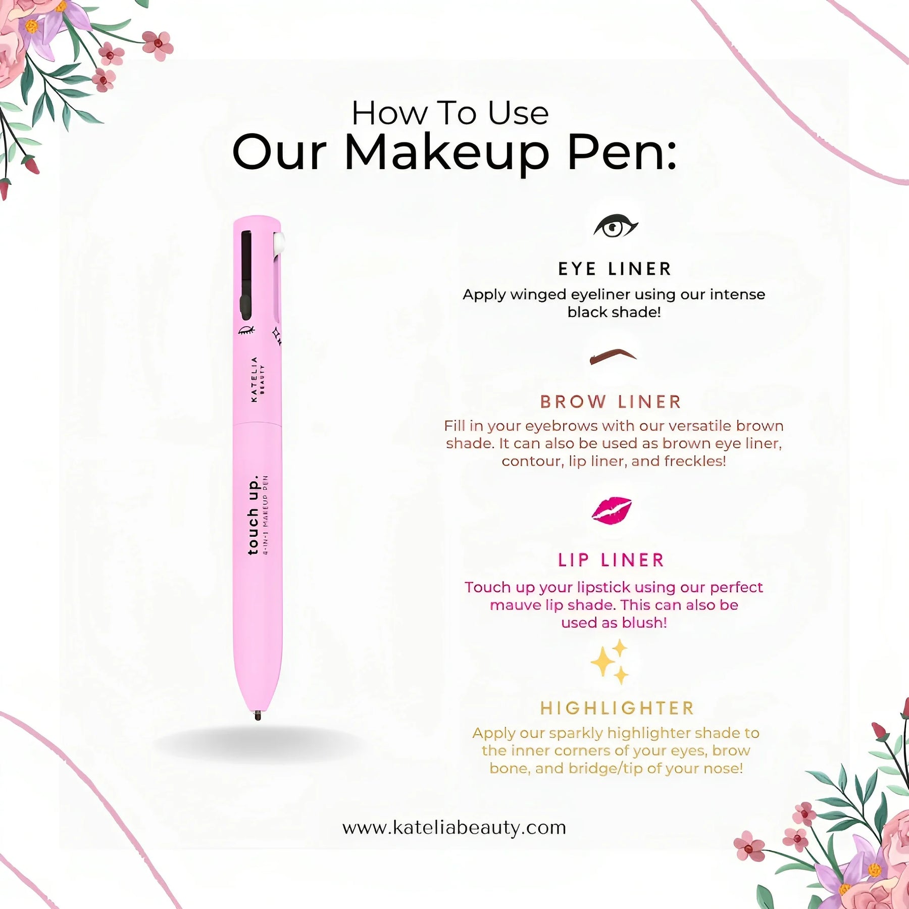 4 in 1 Makeup Pen